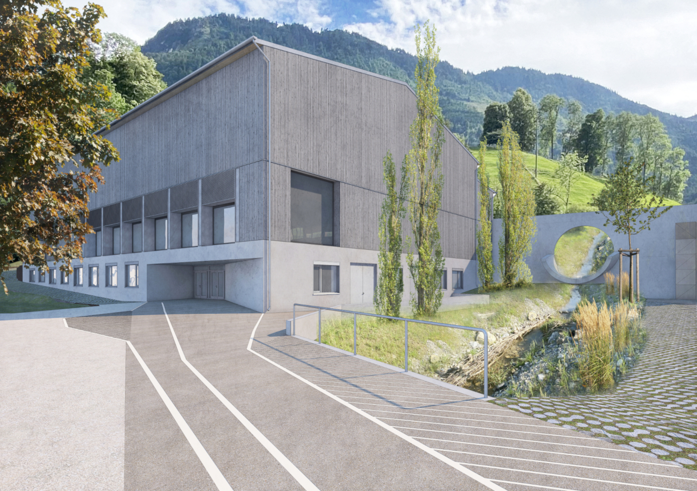 Ersatzneubau Dreifachsporthalle Mittelschule Nidwalden, Stans 2023